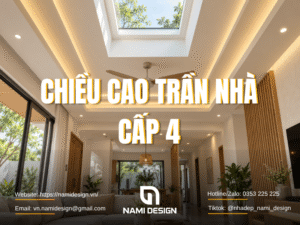 Chiều cao trần nhà cấp 4