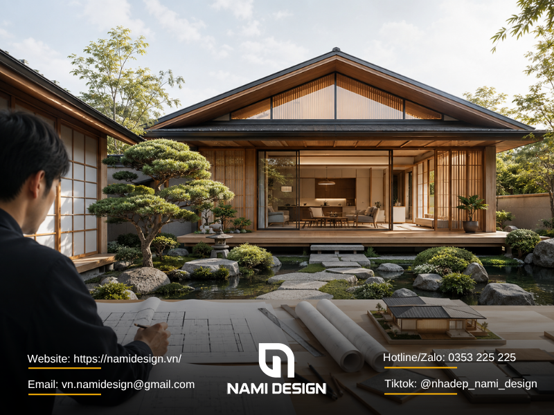 Dịch vụ thiết kế nhà kiểu Nhật của NAMI Design