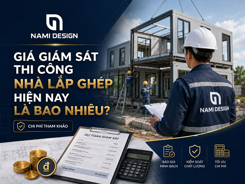 Giá giám sát thi công nhà lắp ghép hiện nay là bao nhiêu