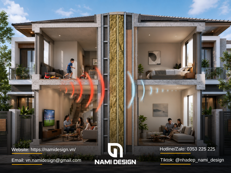 Giải pháp cách âm nhà liền kề hiệu quả