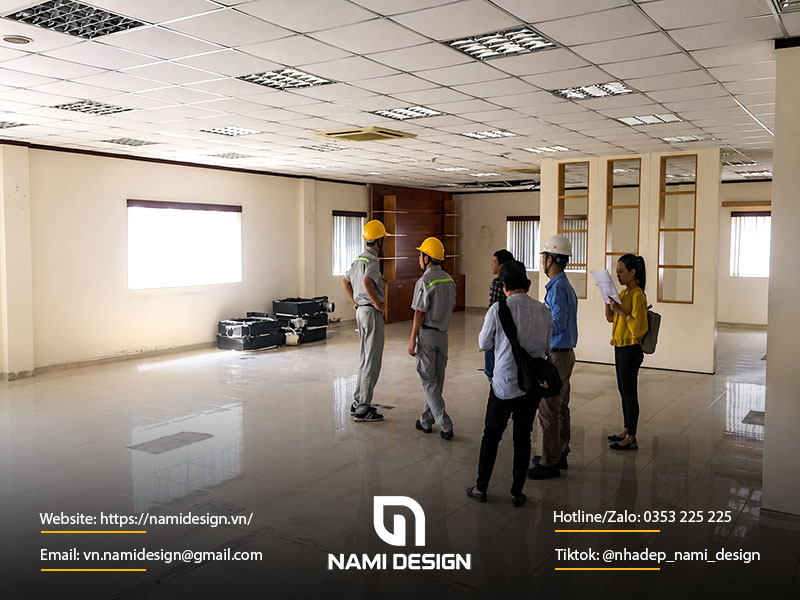 Giám sát thi công văn phòng gồm những hạng mục nào