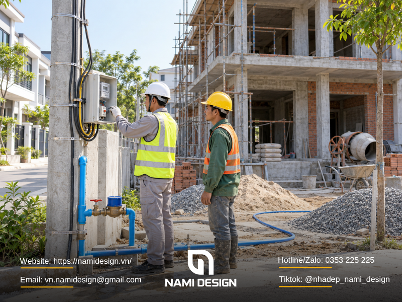 Hệ thống điện nước trong nhà vô cùng quan trọng