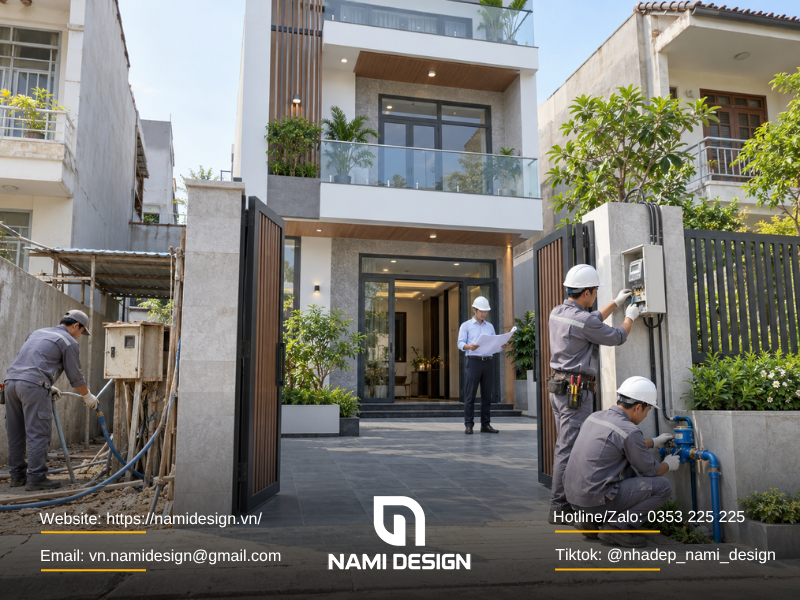Khi nào chuyển từ điện nước tạm sang chính thức