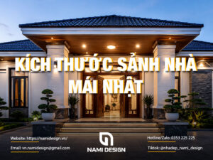Kích thước sảnh nhà mái Nhật bao nhiêu là hợp lý