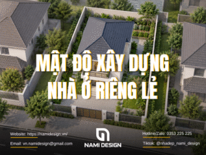Mật độ xây dựng nhà ở riêng lẻ