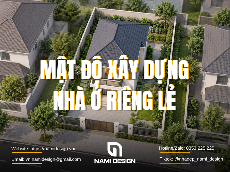 Mật độ xây dựng nhà ở riêng lẻ