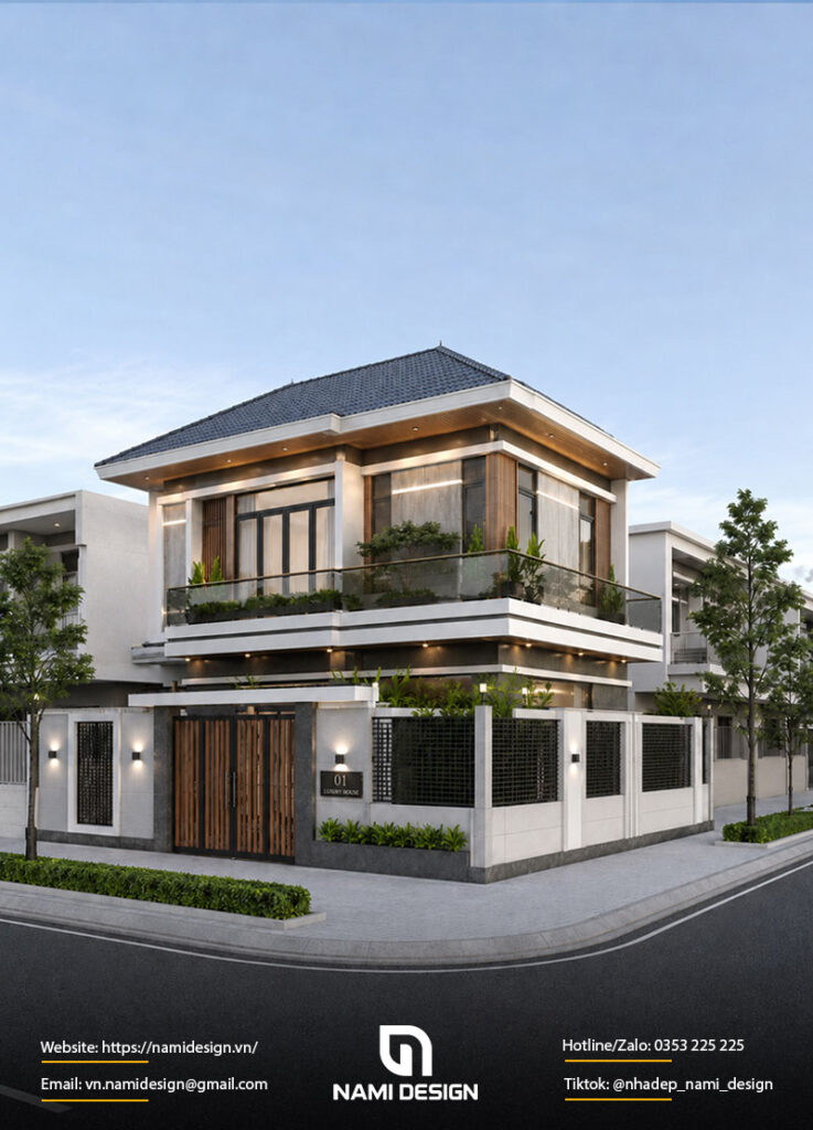 Mẫu Thiết Kế Nhà 2 Tầng 8x10m