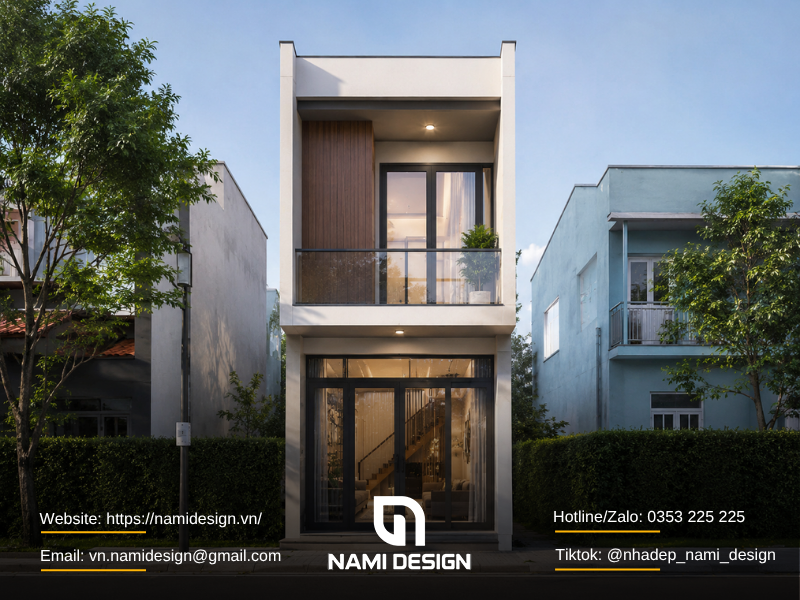 Mẫu nhà 20m2 có gác lửng