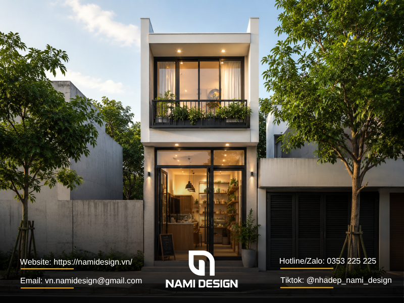 Mẫu nhà 20m2 kết hợp kinh doanh