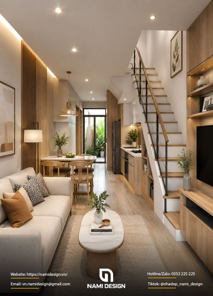 Mẫu nhà 25m2 3 tầng