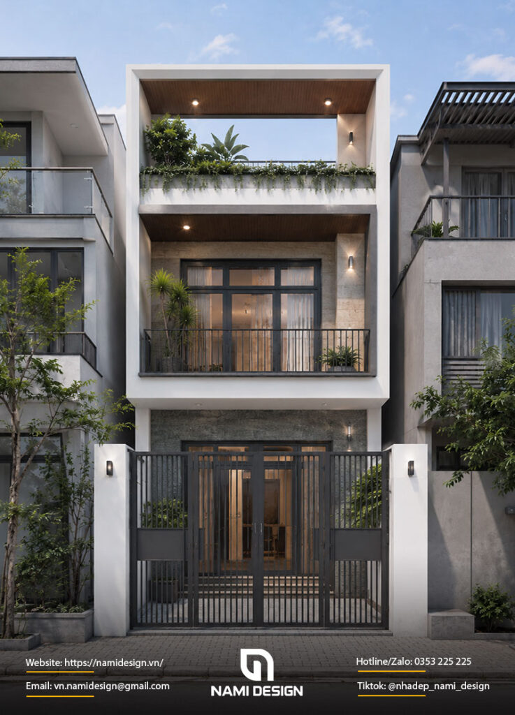 Mẫu nhà 35m2 mặt tiền 3-4m