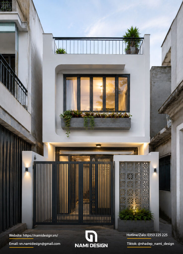 Mẫu nhà 35m2 trong ngõ nhỏ