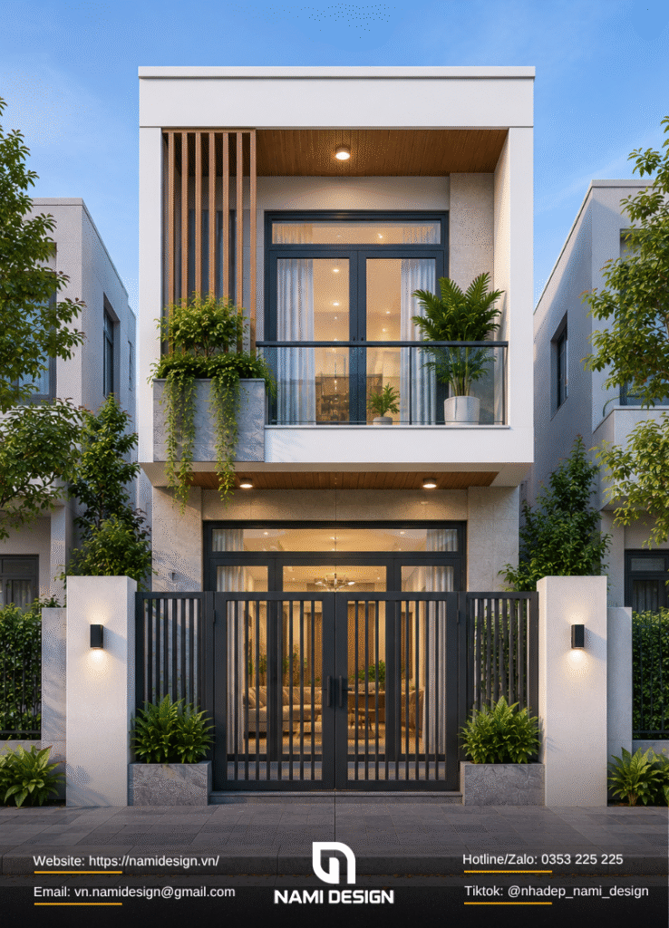 Mẫu nhà 3x8m 2 tầng