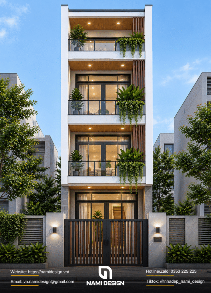 Mẫu nhà 3x8m có gác lửng