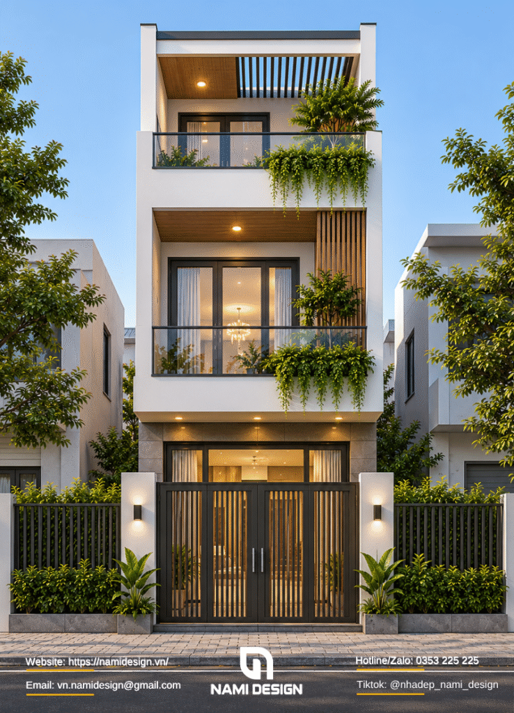 Mẫu nhà 3x8m hiện đại