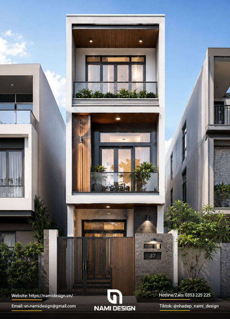 Mẫu nhà 4x10m 3 tầng