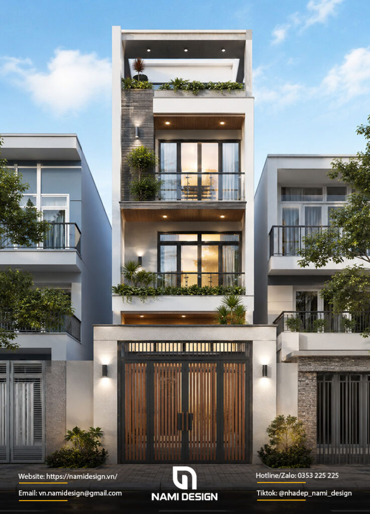 Mẫu nhà 4x10m có gác lửng