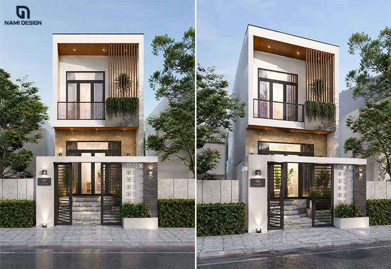 Mẫu nhà 6x10m có gác lửng