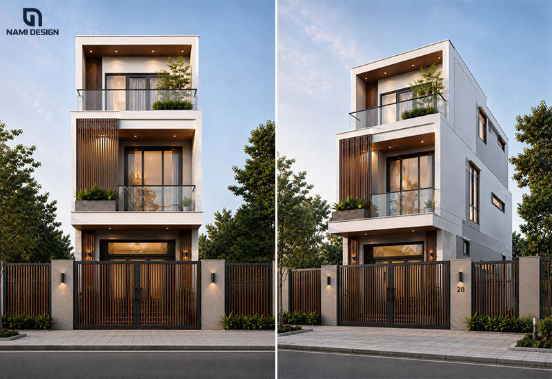 Mẫu nhà 6x10m mái bằng