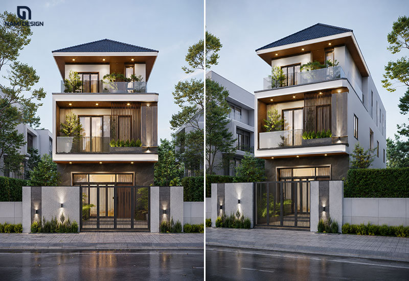 Mẫu nhà 6x15m mái Nhật
