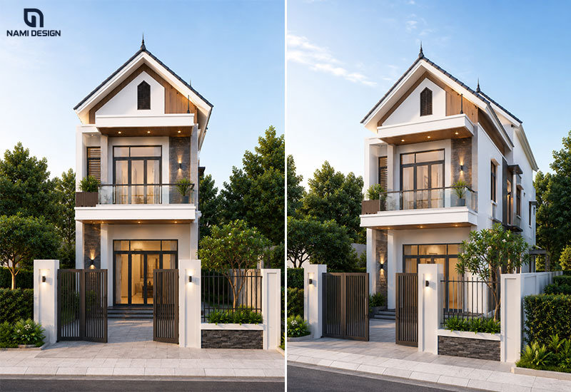 Mẫu nhà 6x15m mái Thái