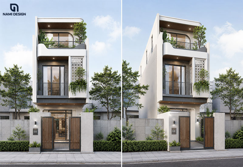 Mẫu nhà 6x15m tối giản