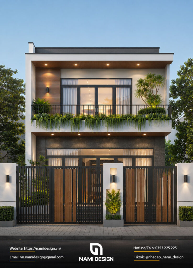 Mẫu nhà 6x8m 2 tầng hiện đại