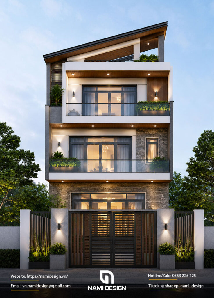 Mẫu nhà 6x8m 4 tầng