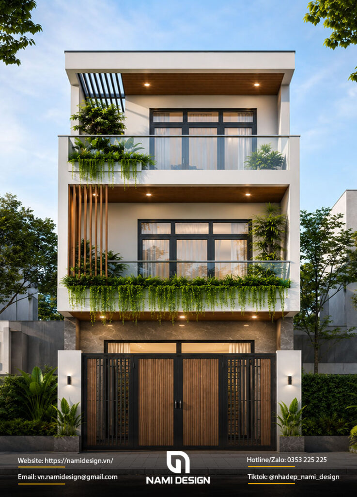 Mẫu nhà 6x8m mái bằng