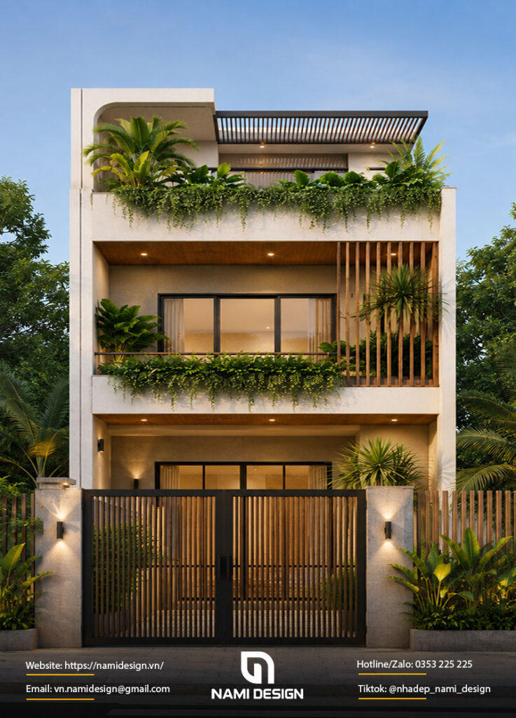 Mẫu nhà 6x8m Modern Tropical