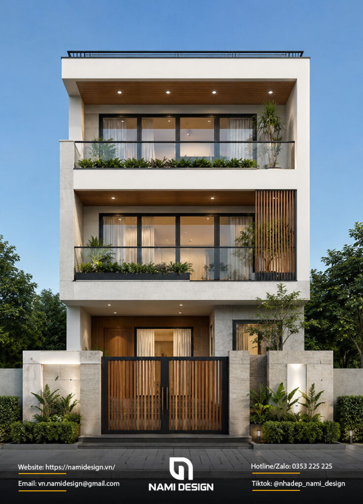 Mẫu nhà 7x8m tối giản