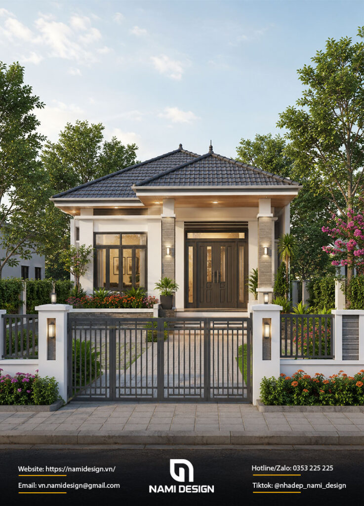 Mẫu nhà 8x12m cấp 4