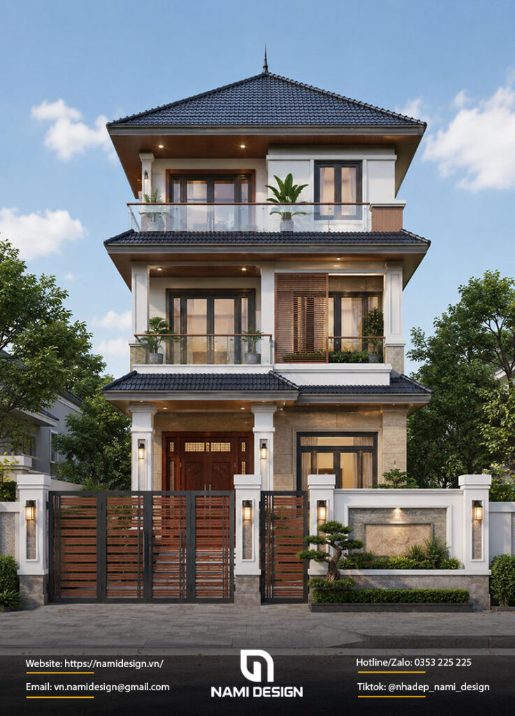 Mẫu nhà 8x12m mái Nhật