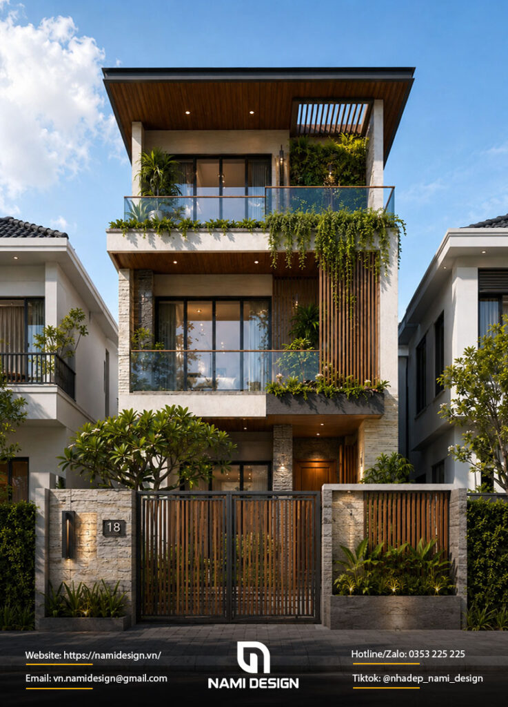 Mẫu nhà 8x12m Modern Tropical