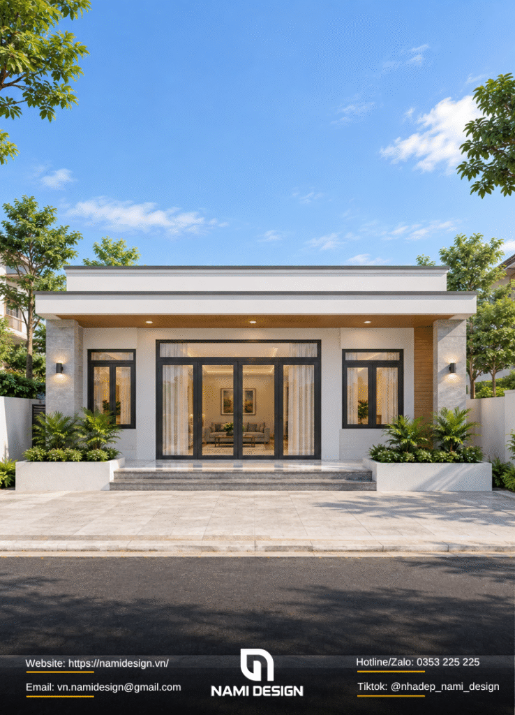 Mẫu nhà cấp 4 8x5m