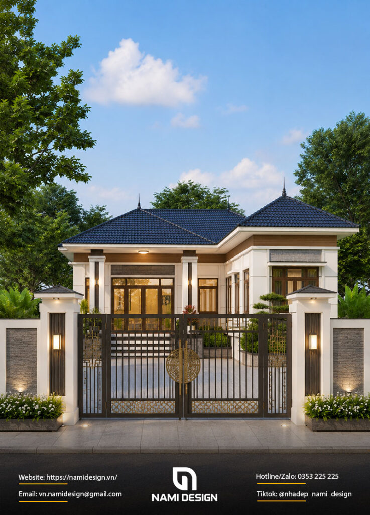 Mẫu nhà cấp 4 chữ L