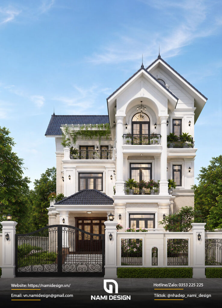 Mẫu nhà chữ L mái Thái