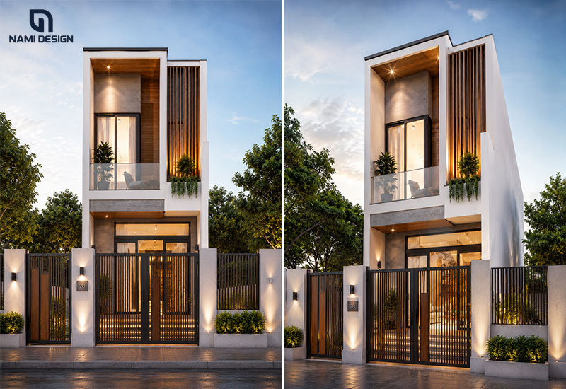 Mẫu nhà lệch tầng 3x10m 2 tầng cho vợ chồng trẻ