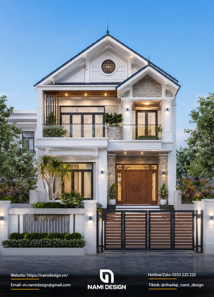 Mẫu nhà ngang 7m mái Thái