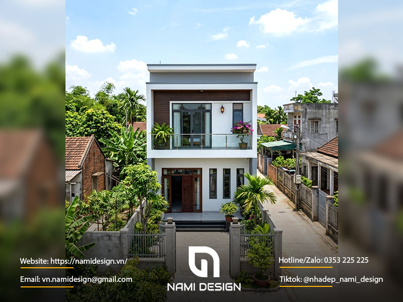 Top 10+ mẫu nhà ống 2 tầng đẹp ở nông thôn đẹp và tối ưu chi phí