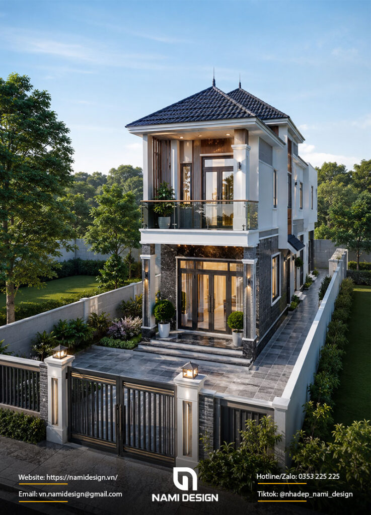 Mẫu nhà ống 2 tầng diện tích 4x15m