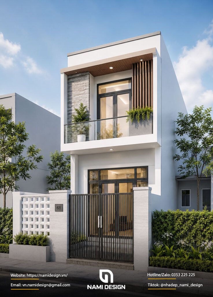 Mẫu nhà ống 2 tầng tiết kiệm chi phí