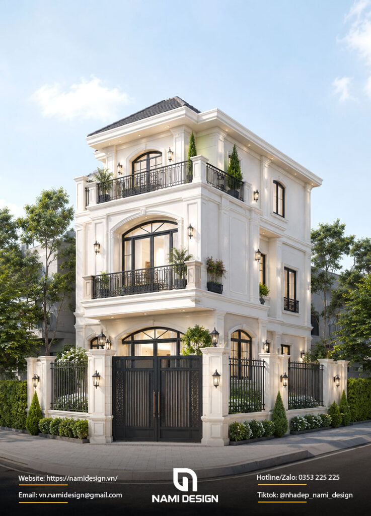 Mẫu nhà phố lô góc diện tích nhỏ 50-70m2