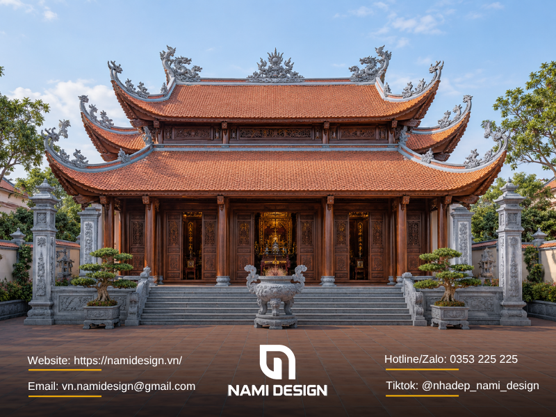 Mẫu nhà thờ họ 8 mái