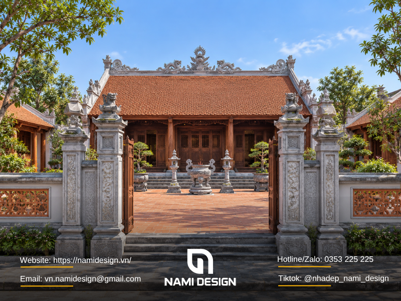 Mẫu nhà thờ họ phong cách xưa cũ