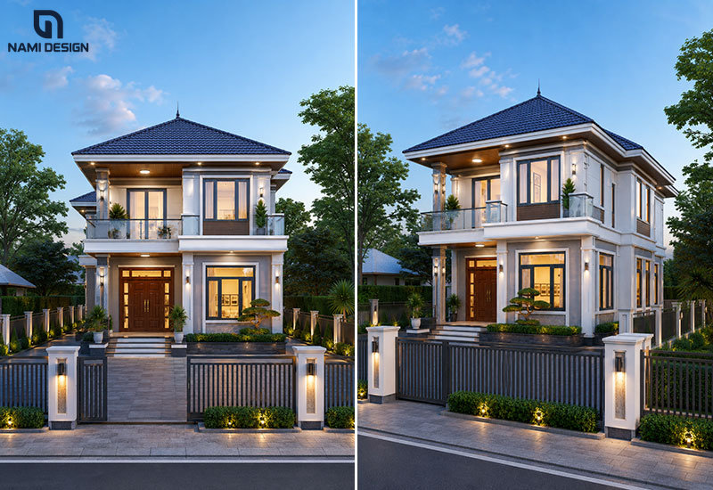 Mẫu nhà vuông 10x10m mái Nhật