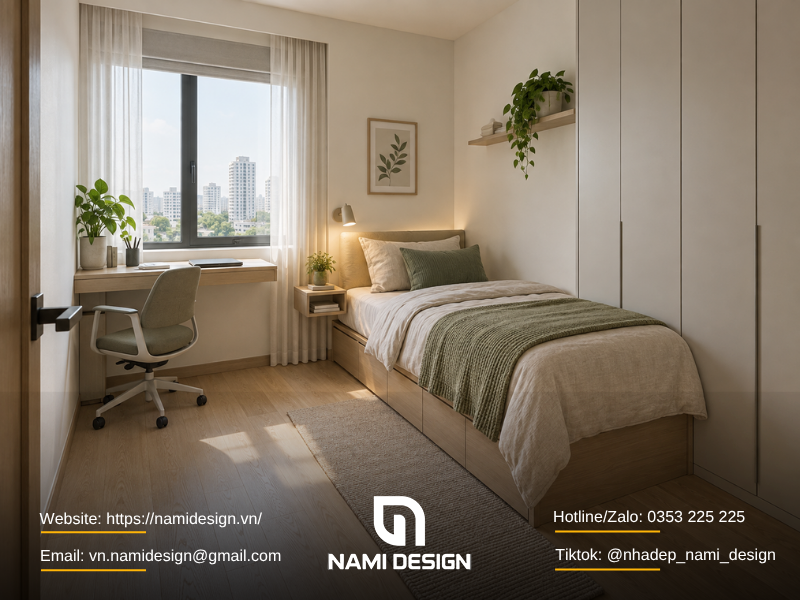 Mẫu phòng ngủ nhỏ cho một người