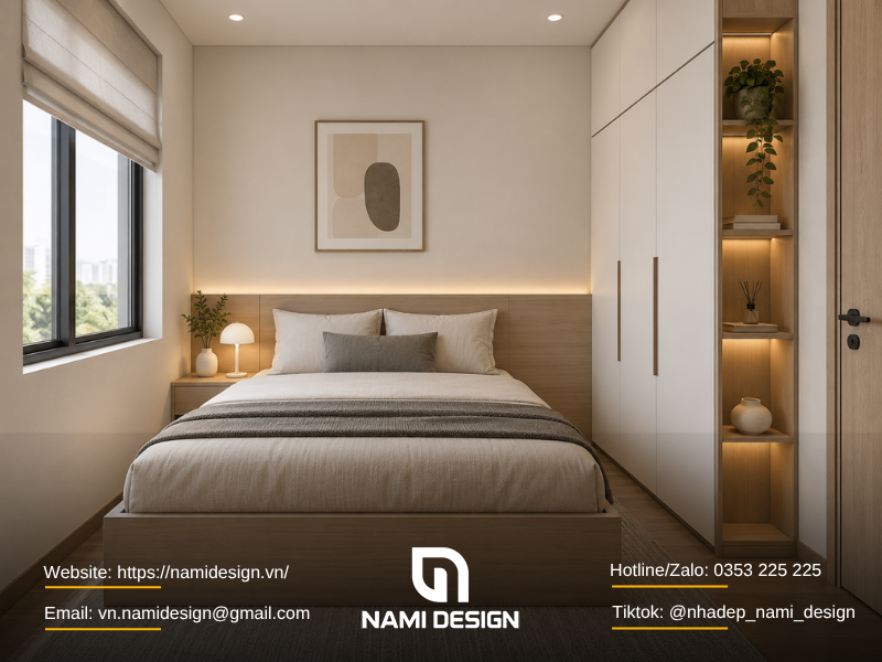 Mẫu phòng ngủ nhỏ tối giản