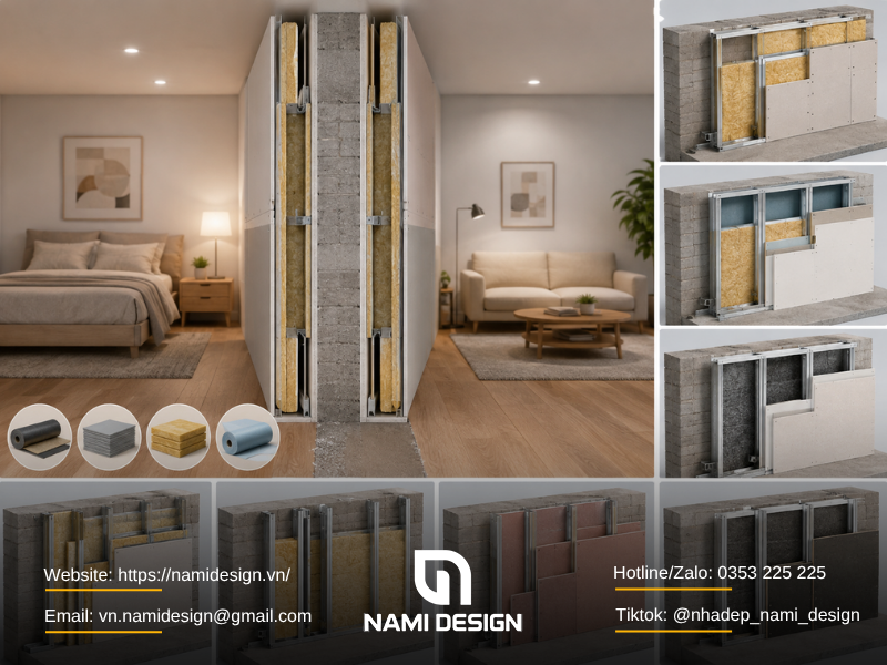 Một số giải pháp cách âm tường chung nhà liền kề