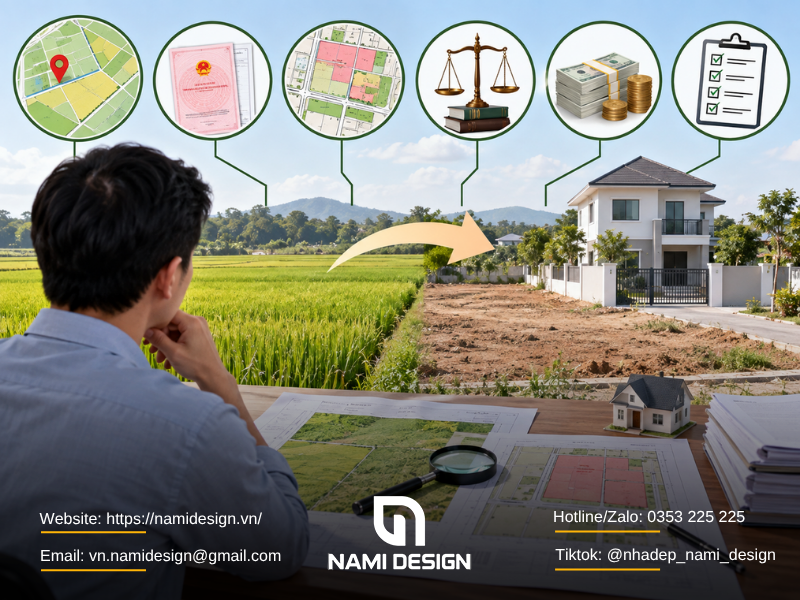 Muốn chuyển đất nông nghiệp sang đất ở cần kiểm tra những gì